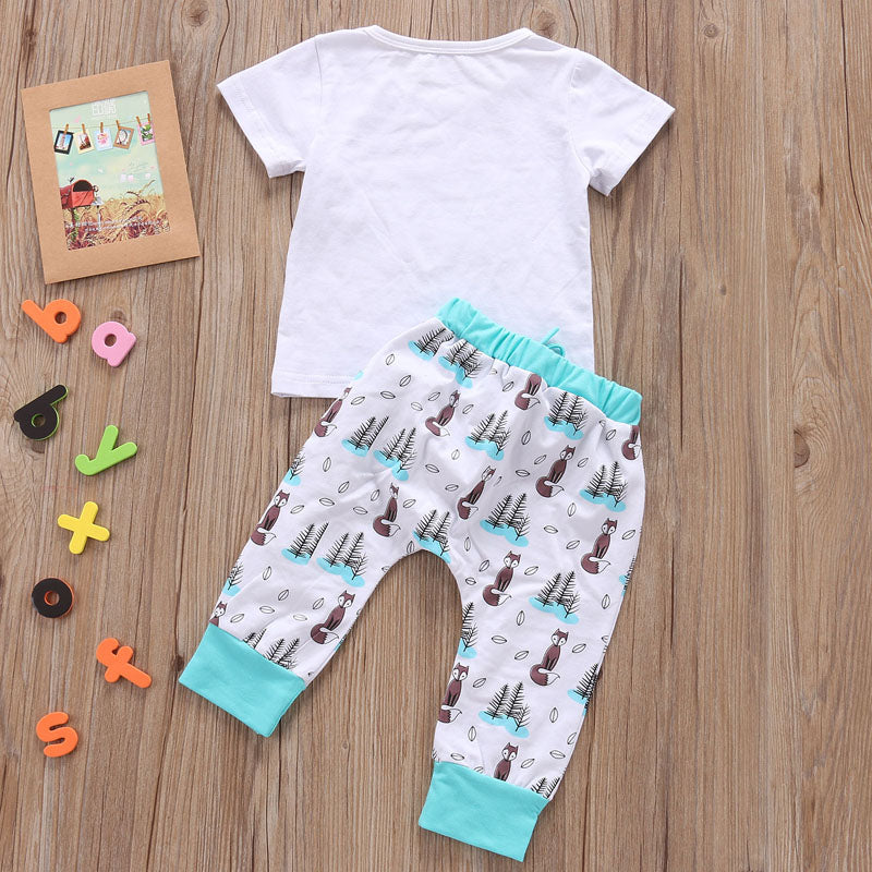 Baby Clothes Set T-shirt Tops and Pants Little Boys and Girls Outfits