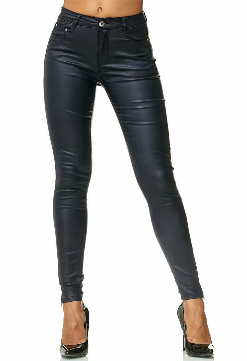 Women's Faux Leather Pants