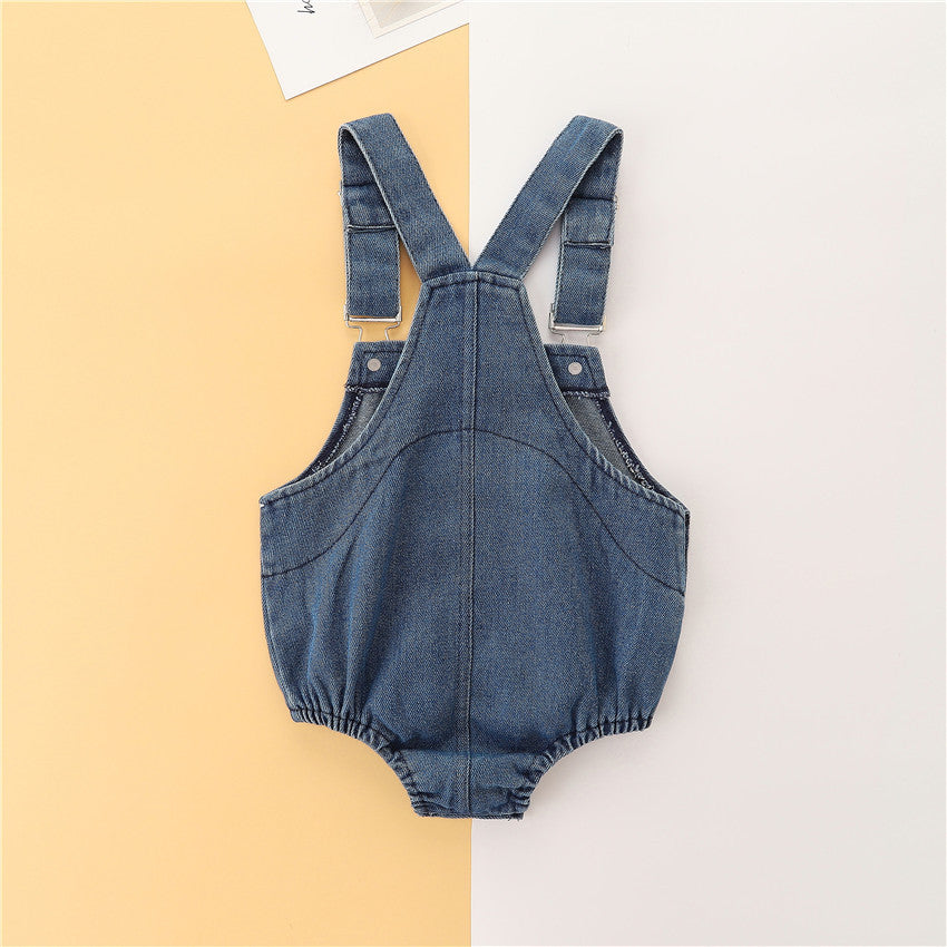 Baby and Toddler Jumpsuit Denim Brace