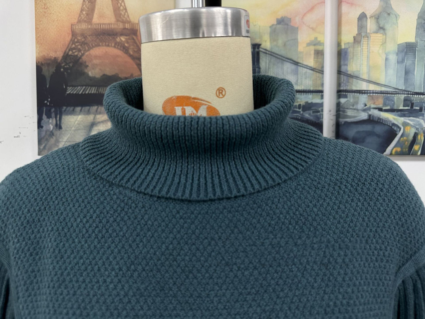 Women's Tassel Knitwear Turtleneck Sweater
