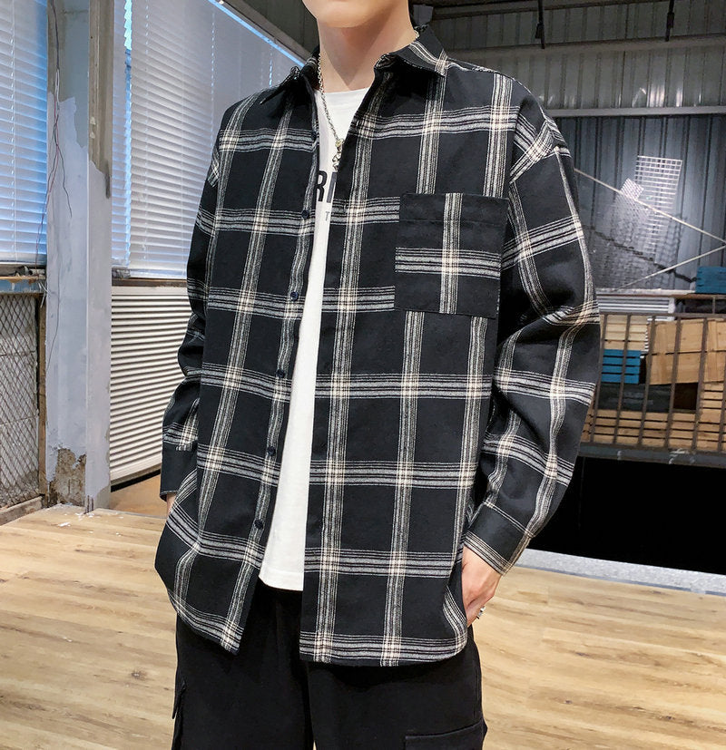 Men's Plaid Long Sleeve Shirt