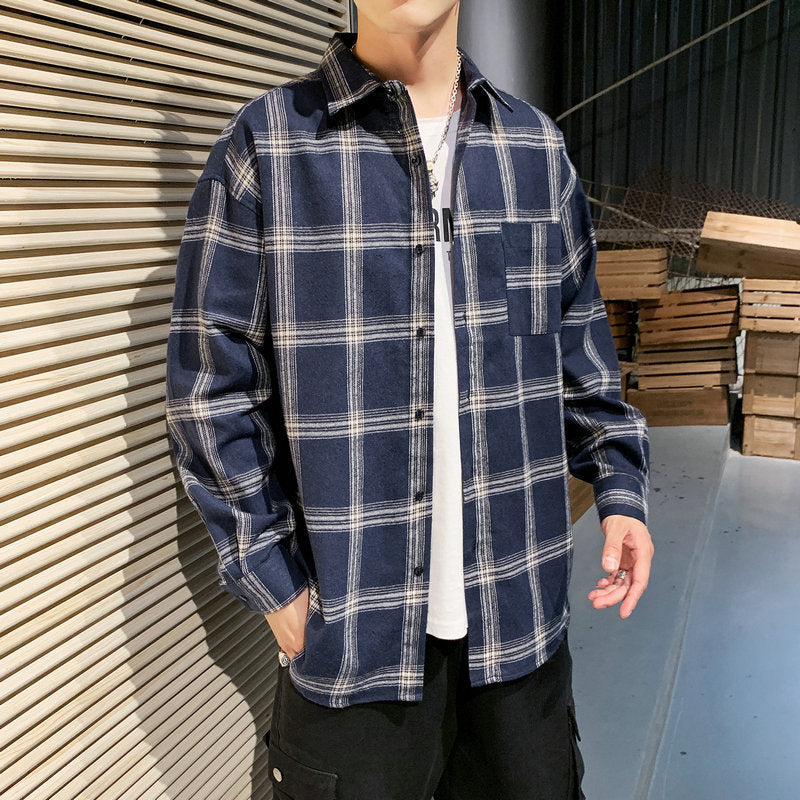 Men's Plaid Long Sleeve Shirt