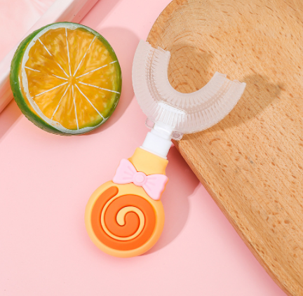 Children's U-shaped Soft Rubber Toothbrush