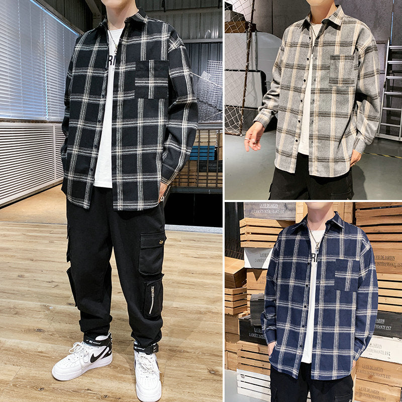 Men's Plaid Long Sleeve Shirt