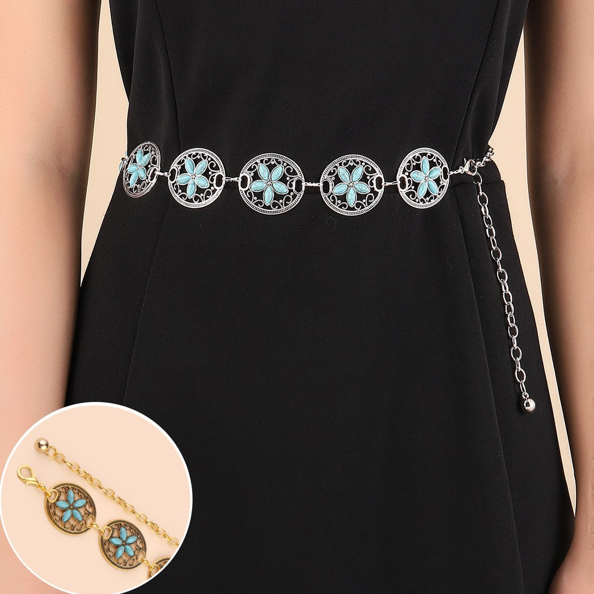 Women's Retro Fashion Waist Chain Belt