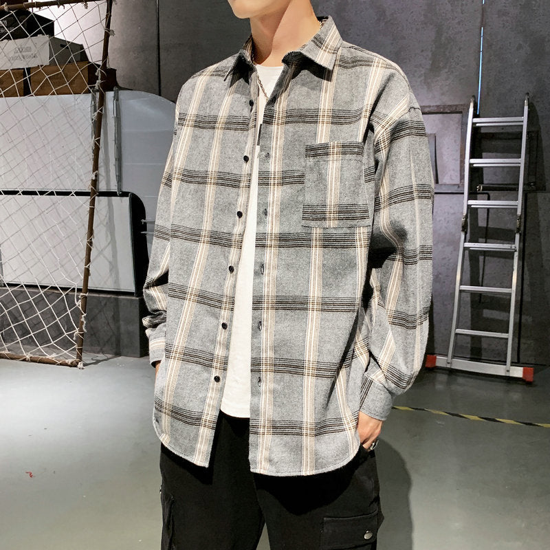 Men's Plaid Long Sleeve Shirt