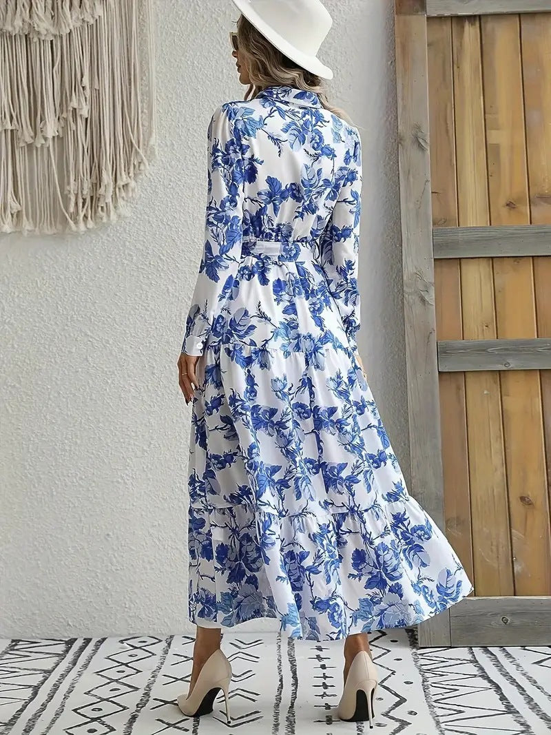 Women's Fashion Summer Flowy Print Dress