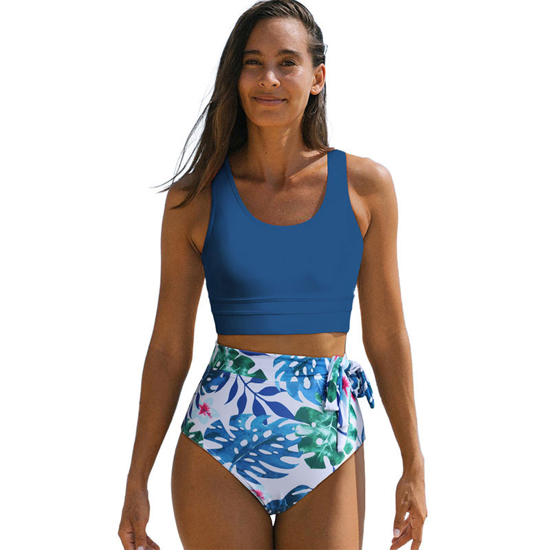 Women's High Waist Conservative Swimwear