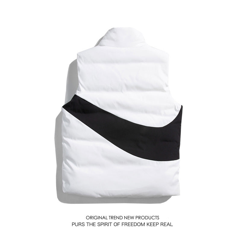 Men's Stand Collar Cotton Filled Trendy Vest (Sm-4XL)