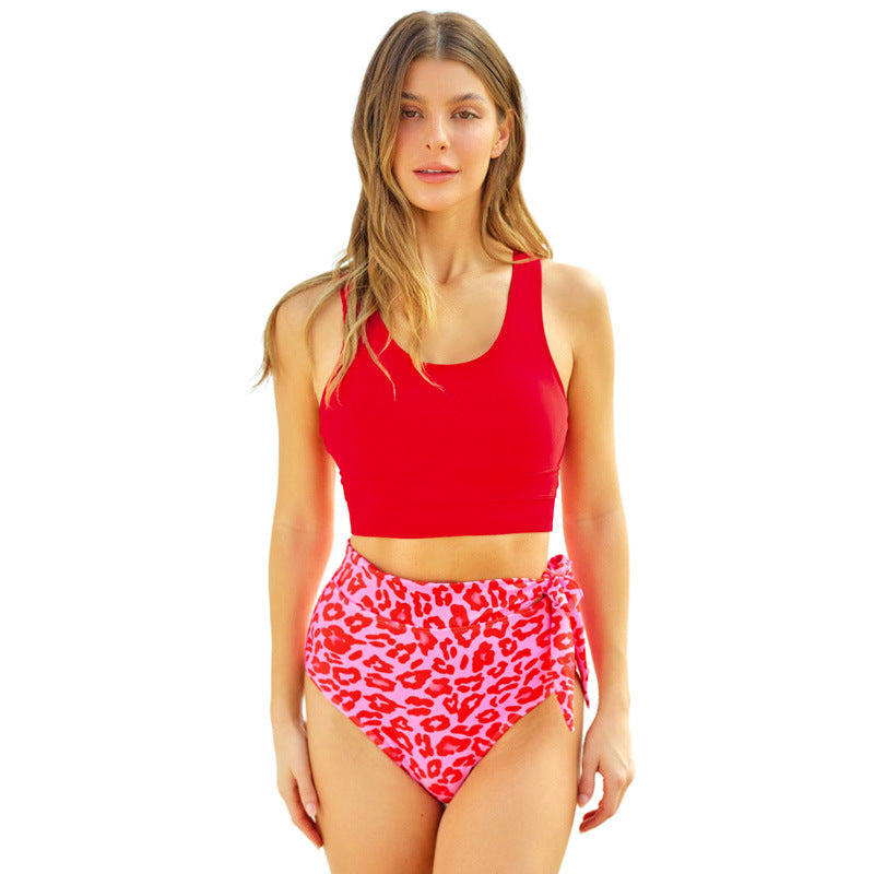 Women's High Waist Conservative Swimwear