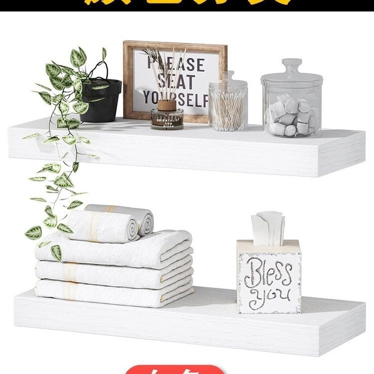 Wall Storage Hanging Solid Wood Shelf