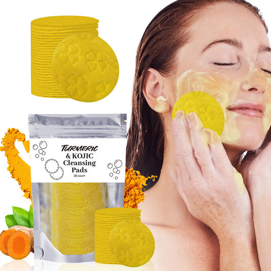 Turmeric Exfoliating Facial Cleansing Pads For Face Clogged Pores Excess Oil Cleansing