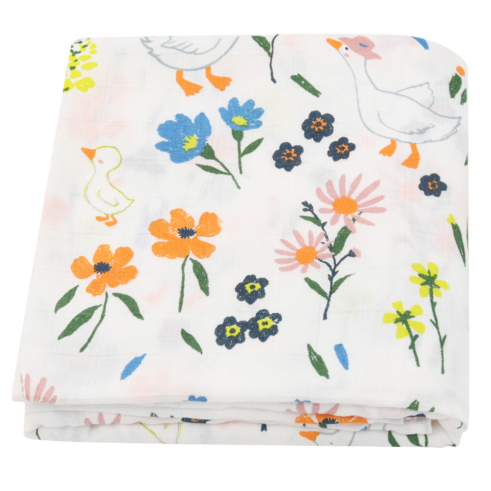 Baby Summer Bamboo Cotton Muslin Blanket - Various Patterns