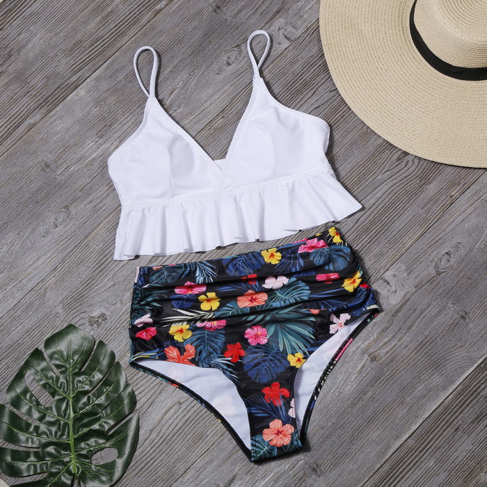 Women's Ruffled 2 Piece Swimwear
