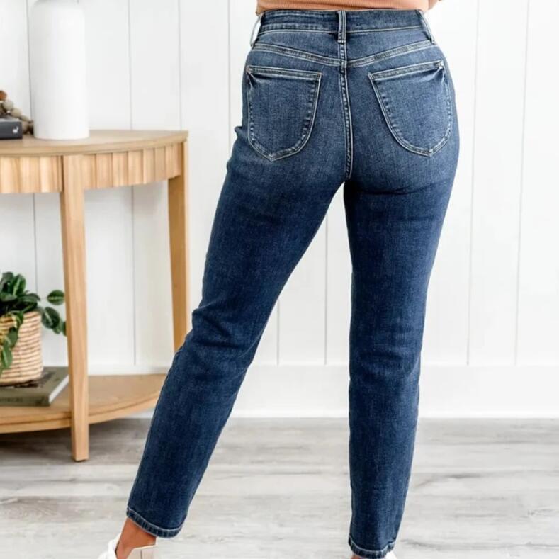 Women's Slim fit Pull-up Spandex Jeans