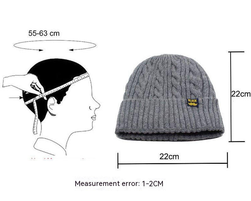 Men's Knitted Autumn or Winter Hat