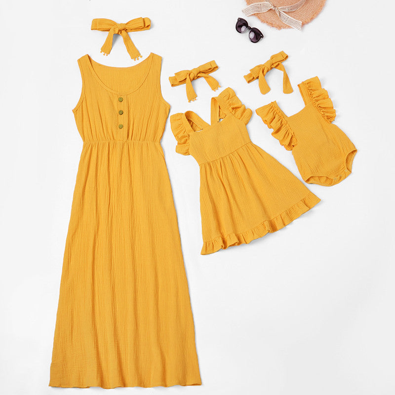 Mother and Daughter Summer Dress Combo (2T-9Yr+Mom)