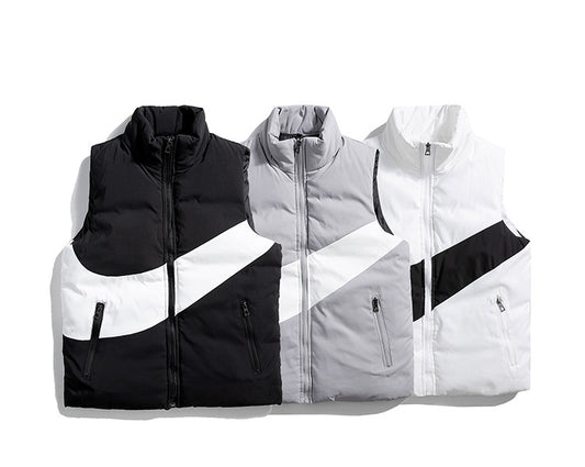 Men's Stand Collar Cotton Filled Trendy Vest (Sm-4XL)