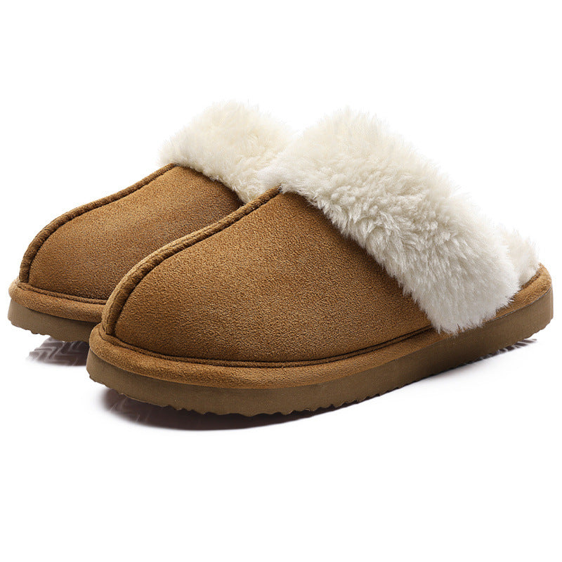 Women's Warm Indoor Platform Non-slip Plush Slippers