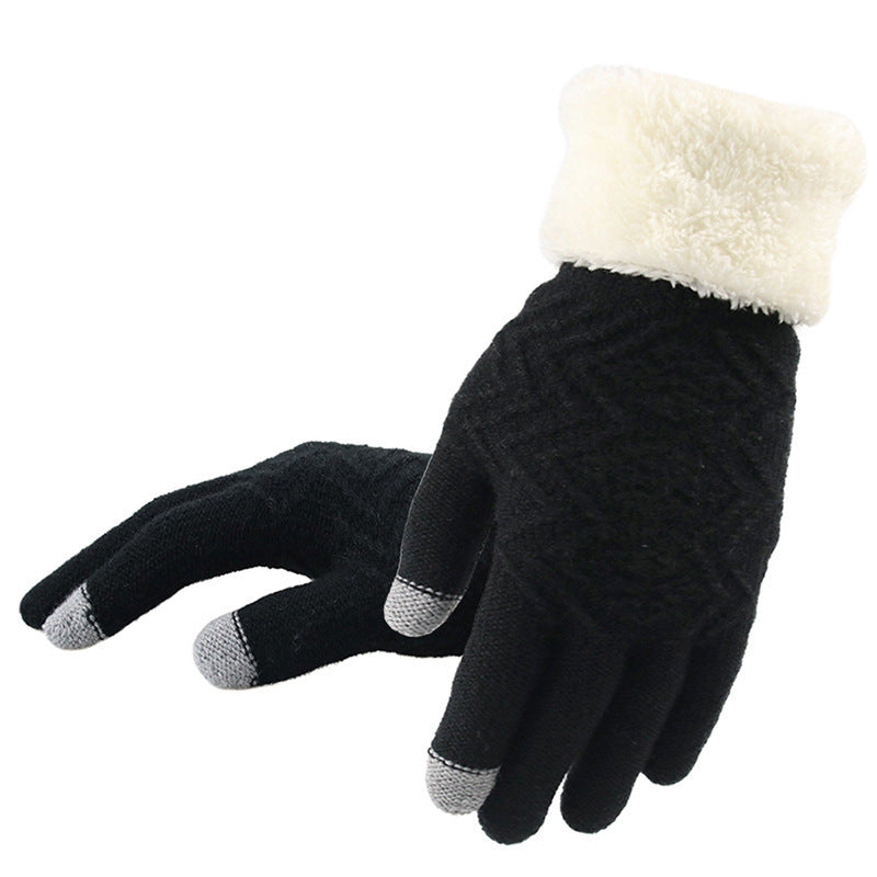 Women's Trendy Warm Winter Knitted Gloves