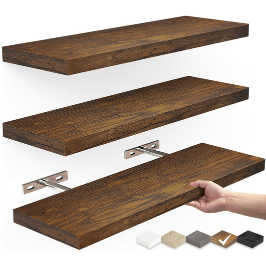 Wall Storage Hanging Solid Wood Shelf