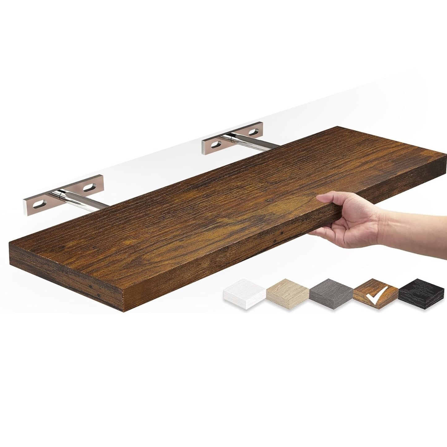 Wall Storage Hanging Solid Wood Shelf