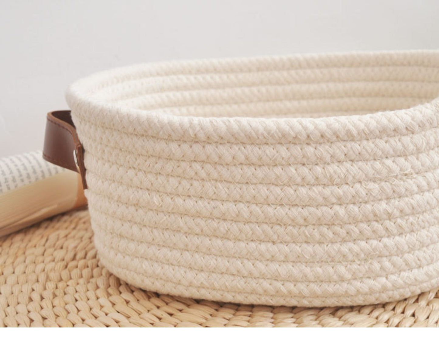 Hand Woven Cotton Thread Storage Basket