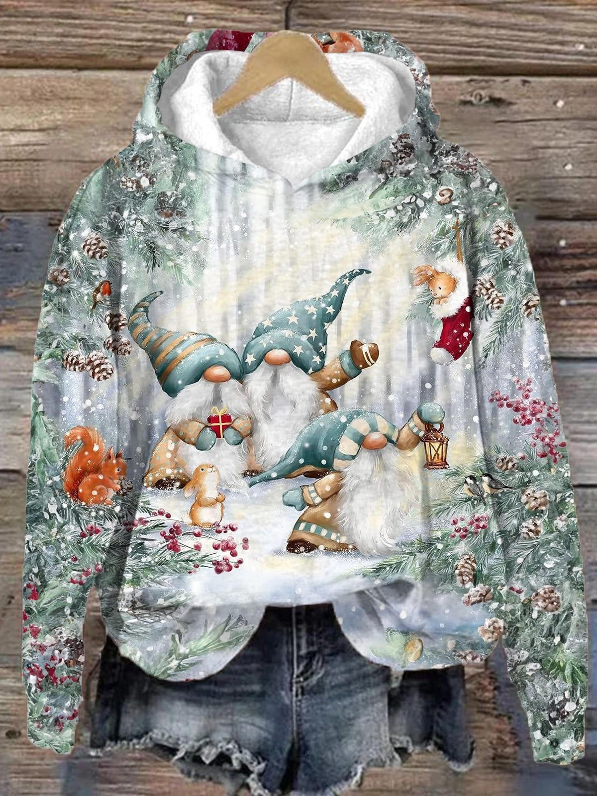 Women's Digital Printing Pullover Hoodie - Variety of Seasonal Prints Available (Sm-6XL)