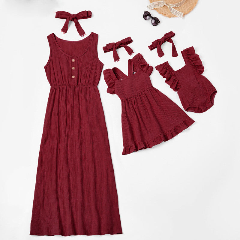 Mother and Daughter Summer Dress Combo (2T-9Yr+Mom)