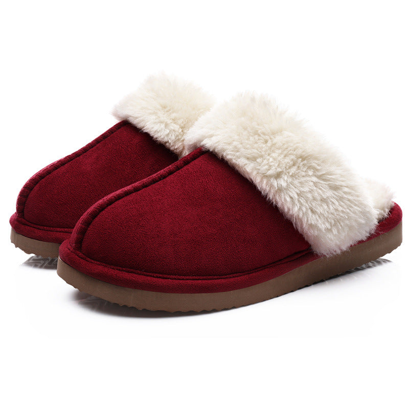 Women's Warm Indoor Platform Non-slip Plush Slippers