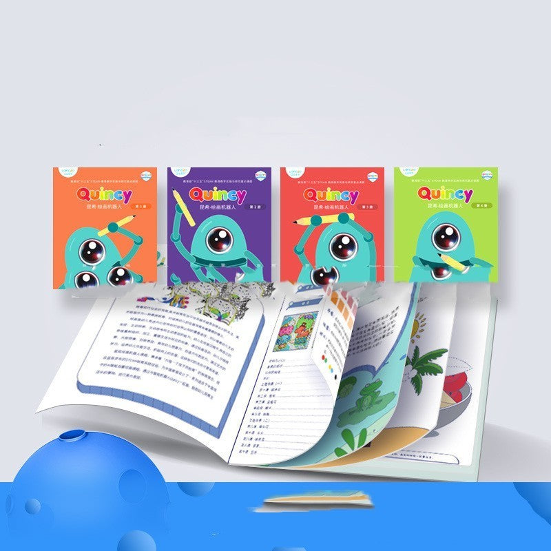 Landzo Childrens Painting Robot Simple Pen Automatic Drawing Learning Intelligent Early Education