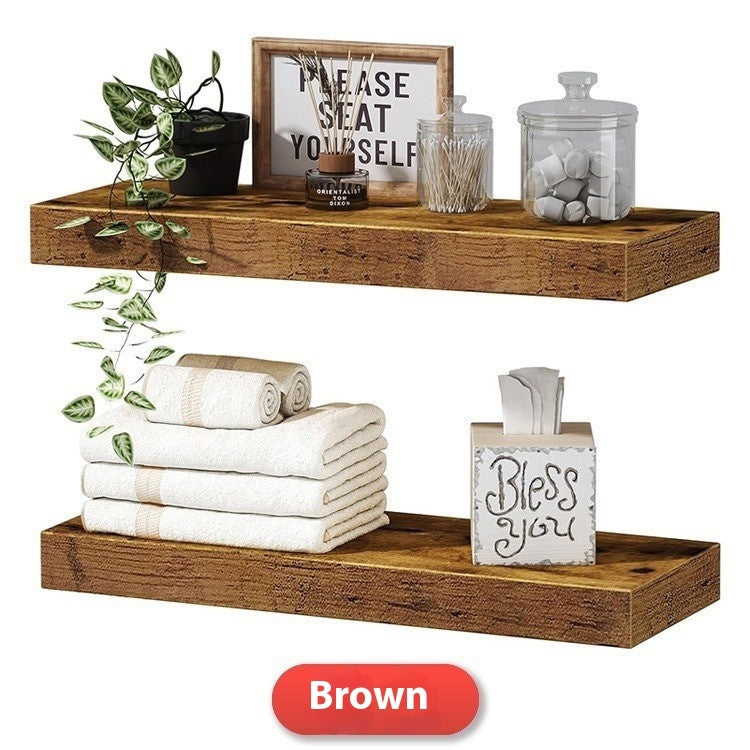 Wall Storage Hanging Solid Wood Shelf