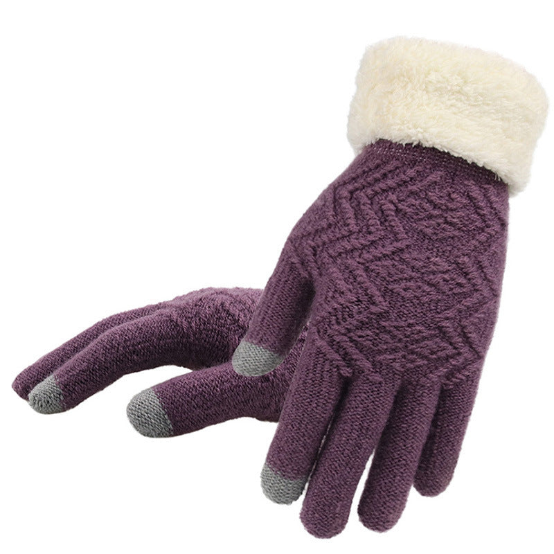 Women's Trendy Warm Winter Knitted Gloves