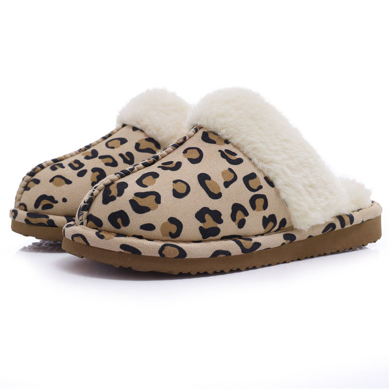 Women's Warm Indoor Platform Non-slip Plush Slippers