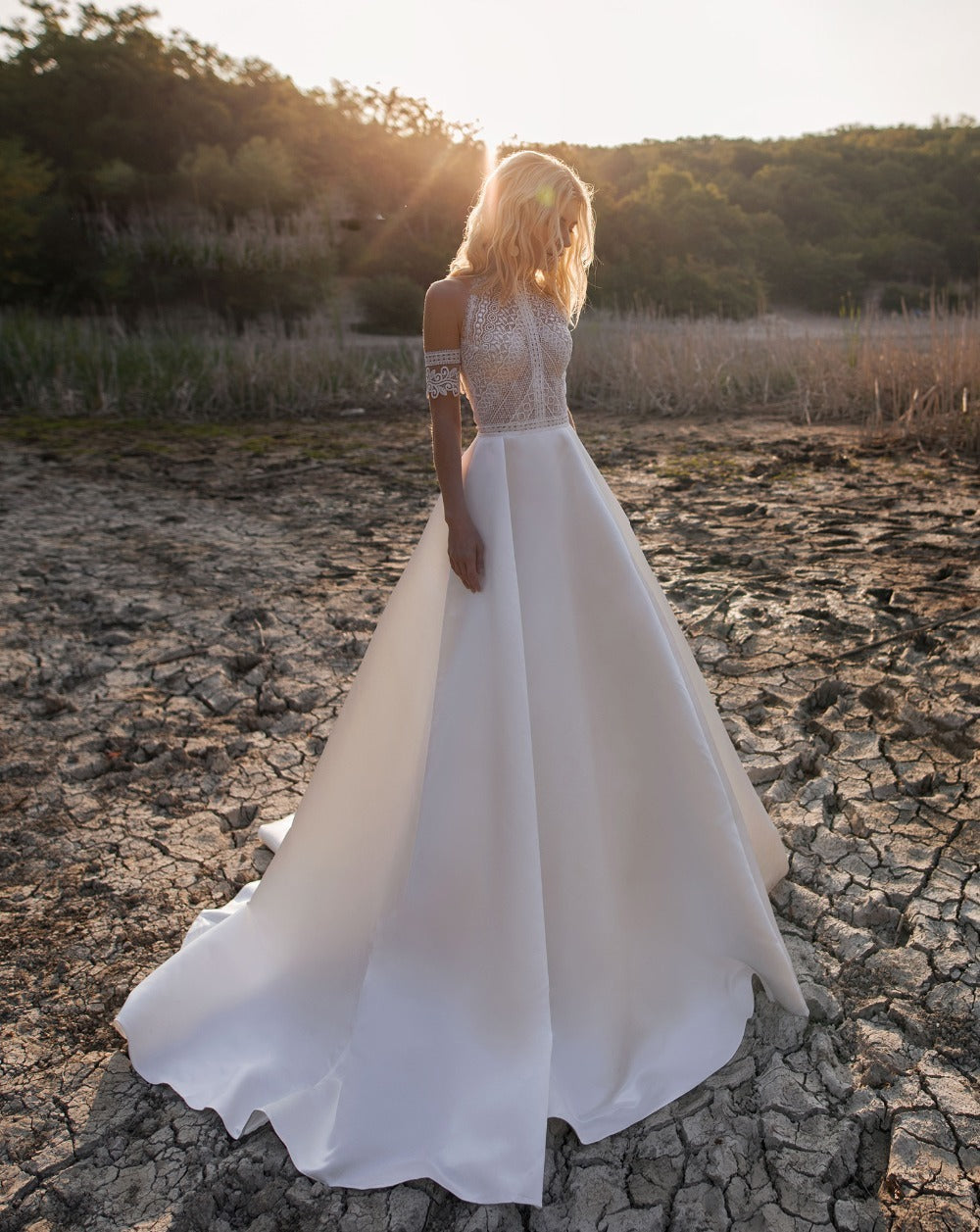 Women's Satin Light Wedding Lace Mori Retro Gauze