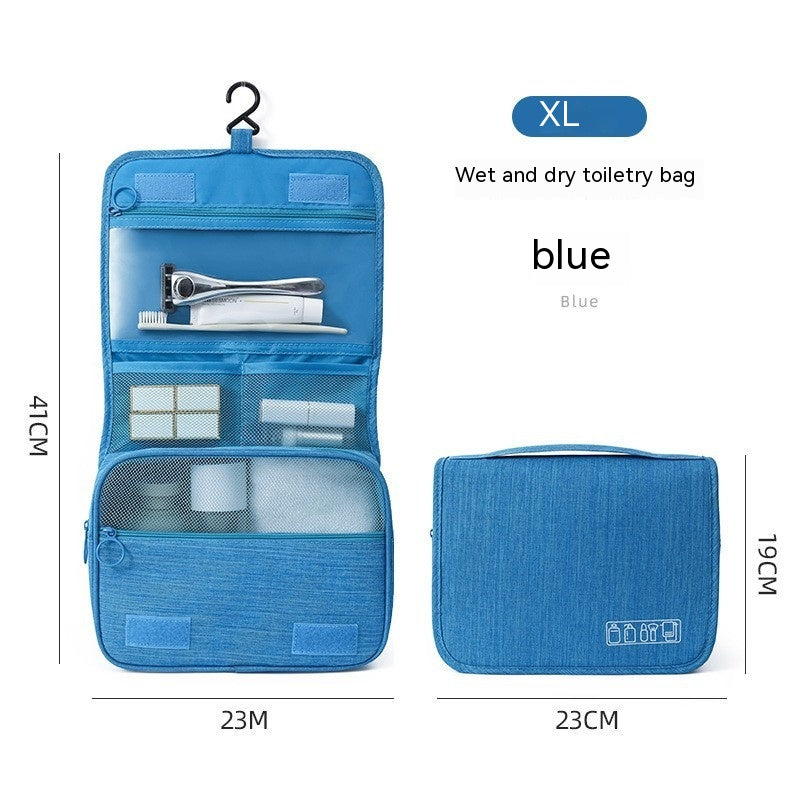 Travel Storage Bag Large Capacity Door Hanging Dry Wet Separation Toiletry Bag