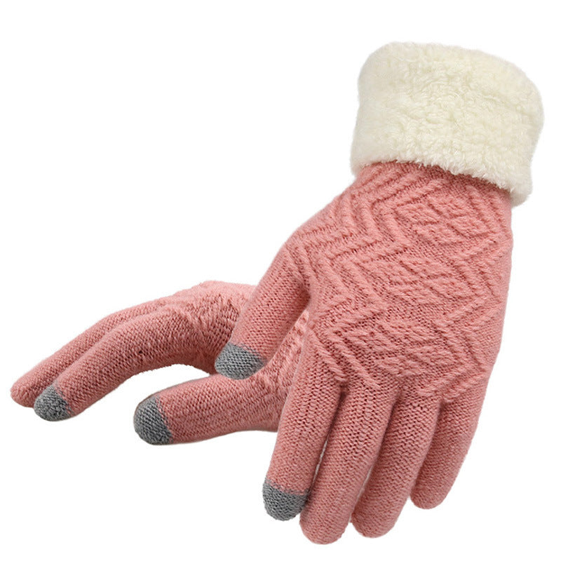 Women's Trendy Warm Winter Knitted Gloves