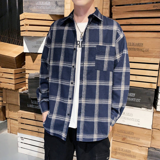 Men's Plaid Long Sleeve Shirt