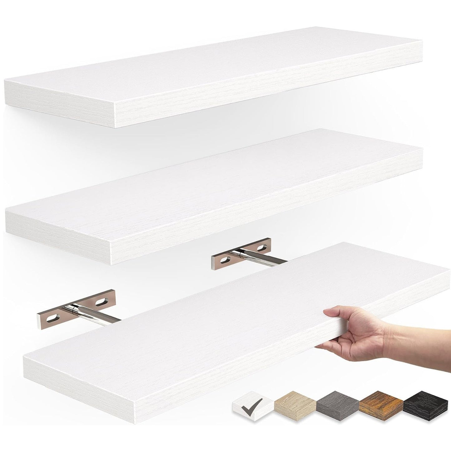 Wall Storage Hanging Solid Wood Shelf