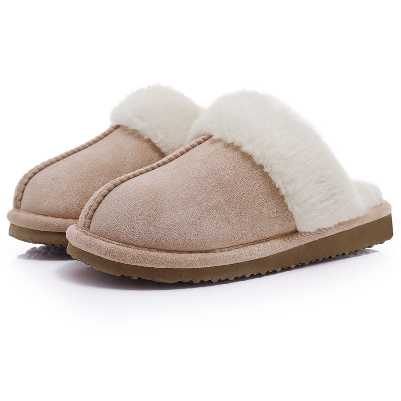 Women's Warm Indoor Platform Non-slip Plush Slippers