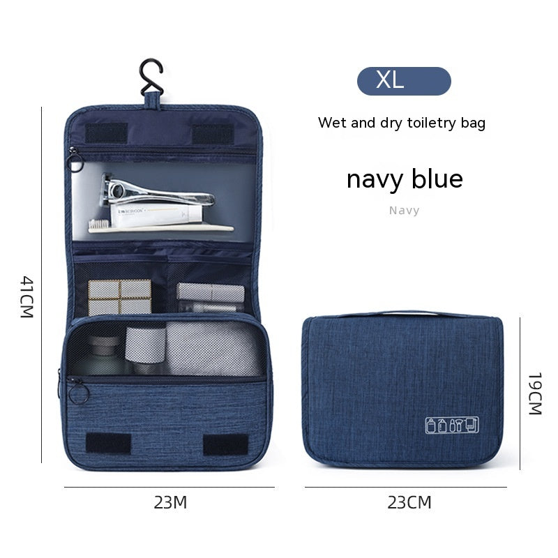 Travel Storage Bag Large Capacity Door Hanging Dry Wet Separation Toiletry Bag