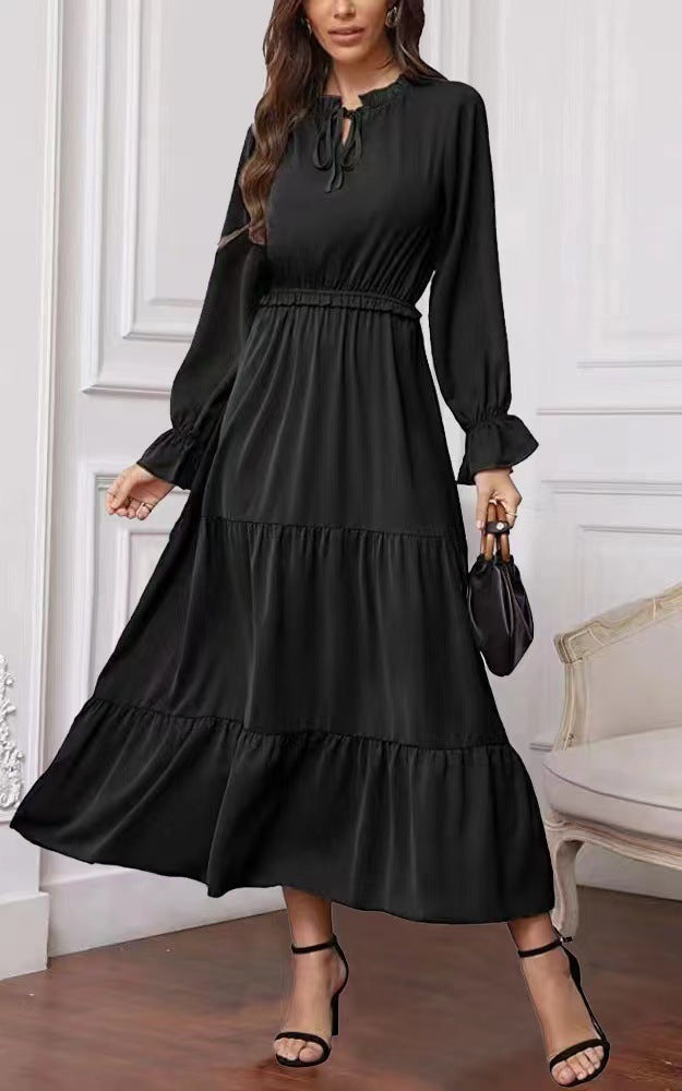 Women's Summer Long Sleeve Ruffle Dress (Sm-3XL)