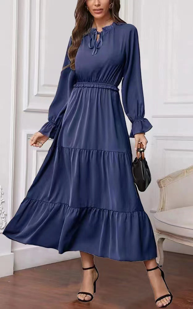 Women's Summer Long Sleeve Ruffle Dress (Sm-3XL)