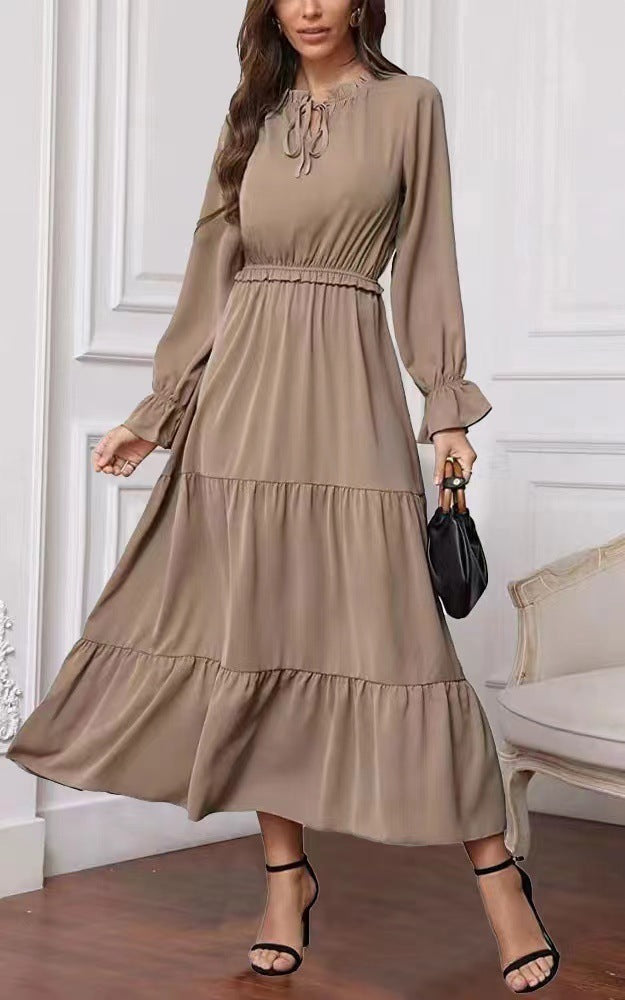 Women's Summer Long Sleeve Ruffle Dress (Sm-3XL)