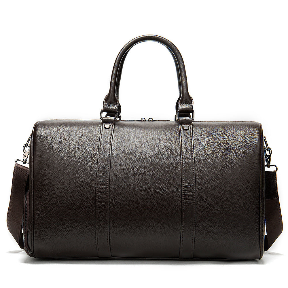 Men's Genuine Leather Large Capacity Travel Multifunctional Bag