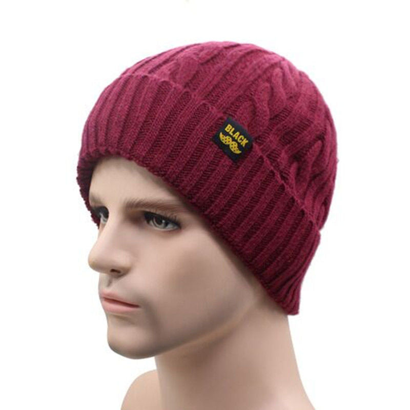 Men's Knitted Autumn or Winter Hat