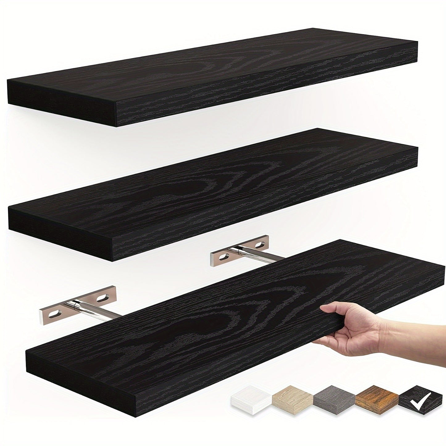 Wall Storage Hanging Solid Wood Shelf