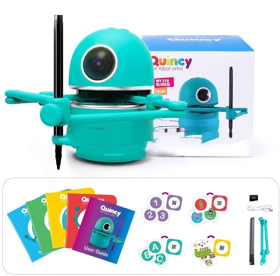 Landzo Childrens Painting Robot Simple Pen Automatic Drawing Learning Intelligent Early Education