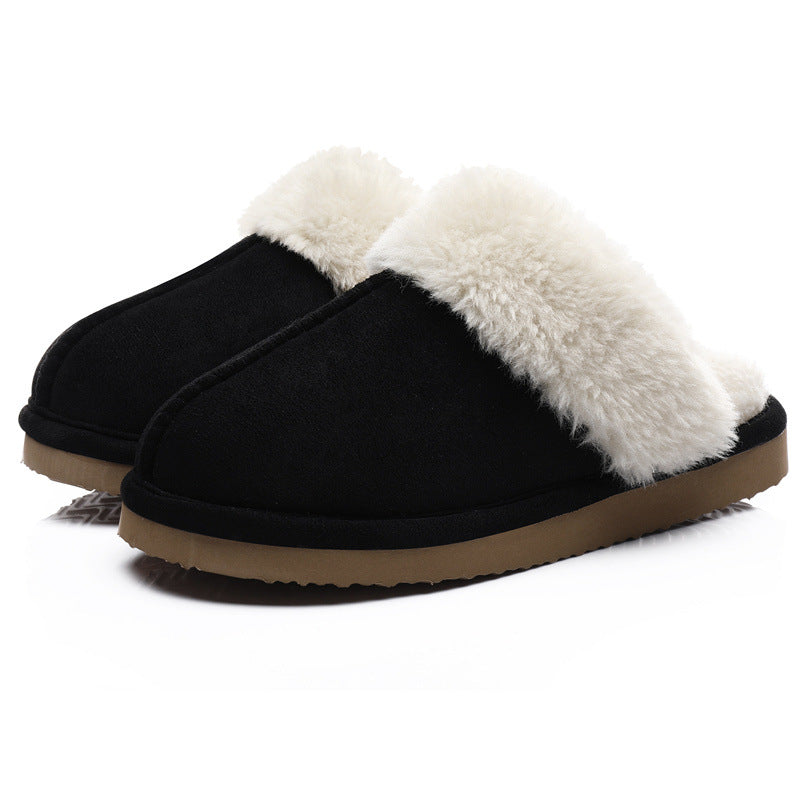 Women's Warm Indoor Platform Non-slip Plush Slippers