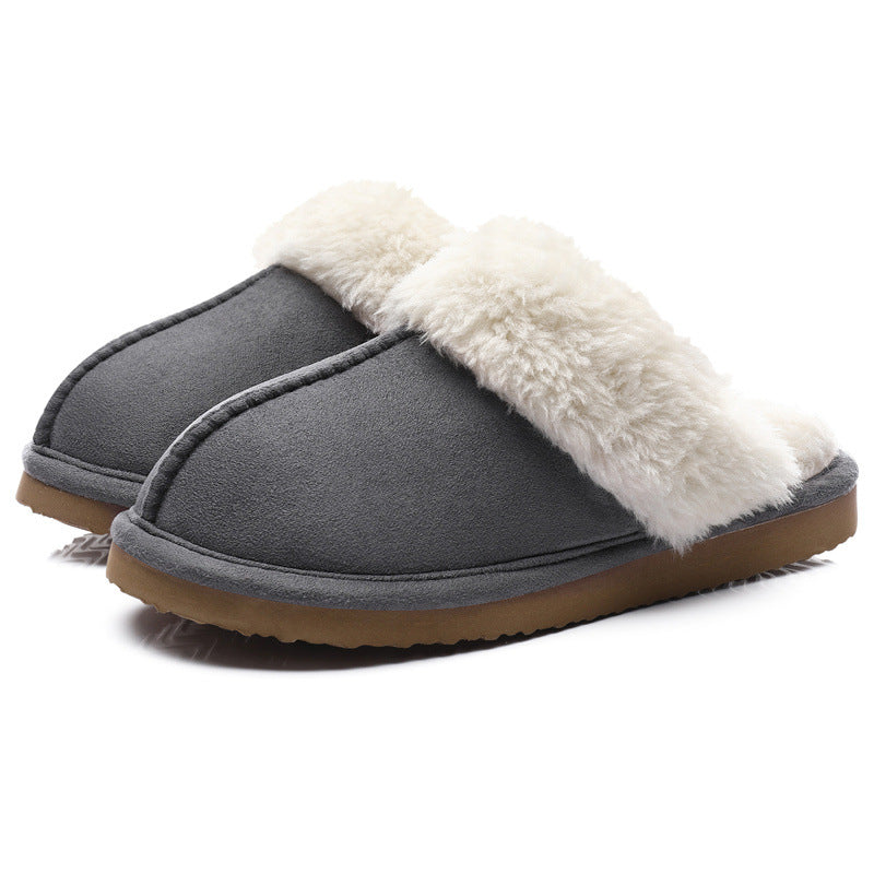 Women's Warm Indoor Platform Non-slip Plush Slippers